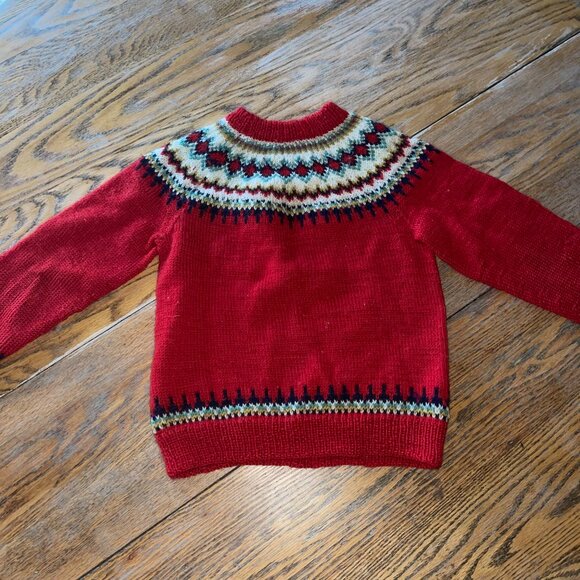 BERGENSKOFTER vintage hand knit wool sweater/Norway/kids 5/6? - Picture 4 of 7